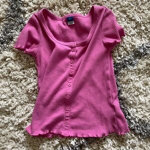 Old Navy Pink Button Up Shirt